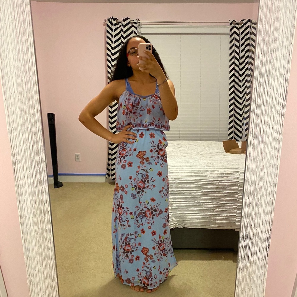 Princess Vera Wang floral maxi dress